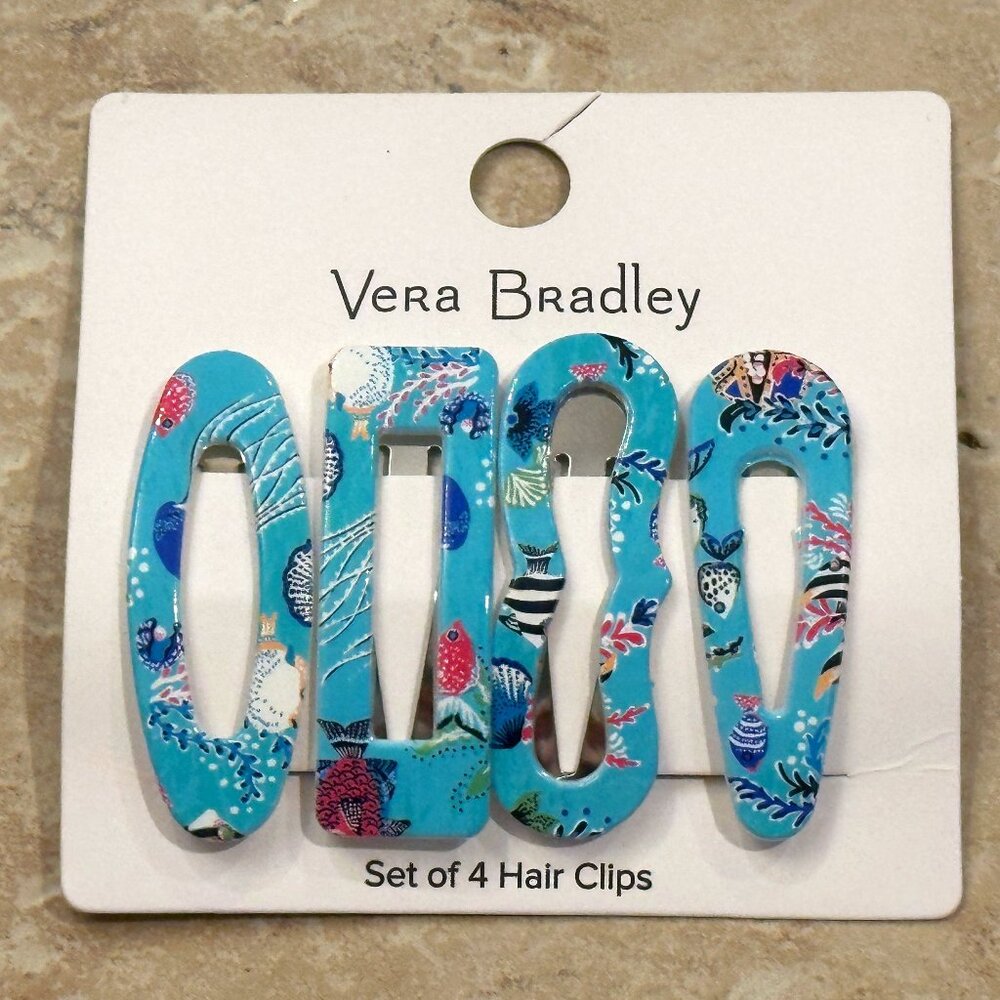 VERA BRADLEY HAIR CLIPS:NWT  ANTILLES TREASURE